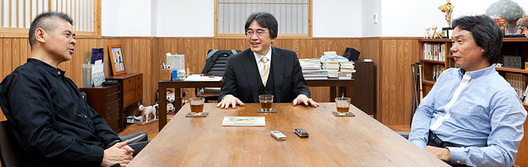 Shigesato Itoi, Satoru Iwata i Shigeru Miyamoto