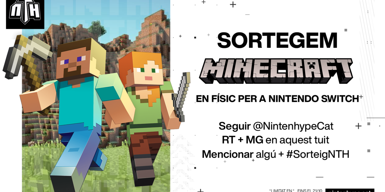 [NTH SORTEIG] Minecraft en físic per a Nintendo Switch!